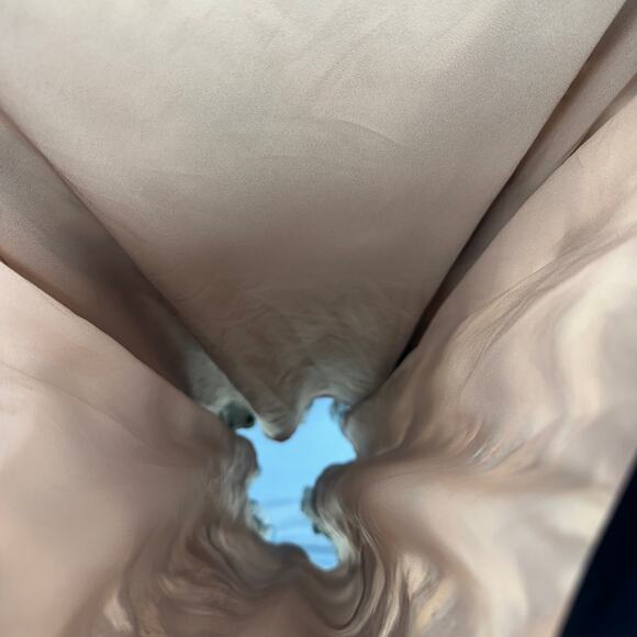 Bob Mackie Skirt Womens Size M Neutral Multi Floral Print Pull-On Woven Pleated - Picture 12 of 14